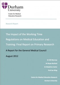 The Impact of the Working Time Regulations on Medical Education